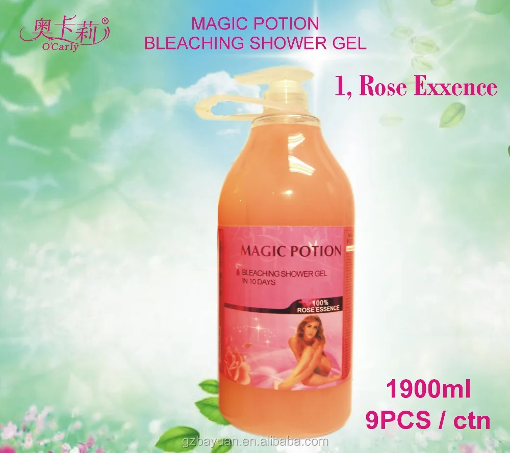 Индивидуальная торговая марка Magic Potion отбеливающий гель для тела органический морковь розовое золото натуральный Осветляющий душа черной