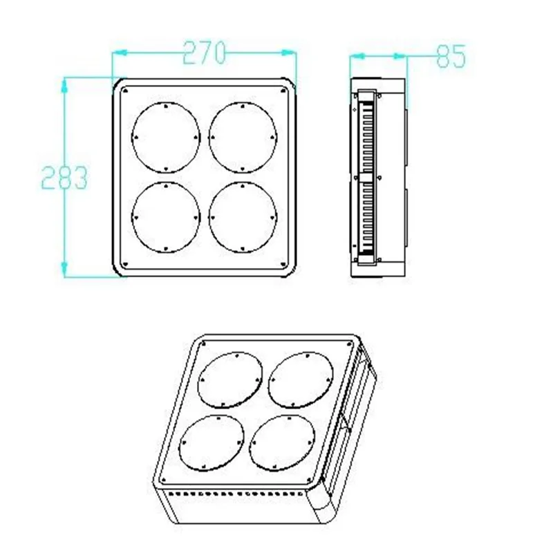 150w 300w 400w 600w 1000w Ханс Панель Светодиодная лампа, для выращивания растений, с широким диапазонном! Вег and180W (60 шт. x 3 Вт) СИД растет свет для роста растений