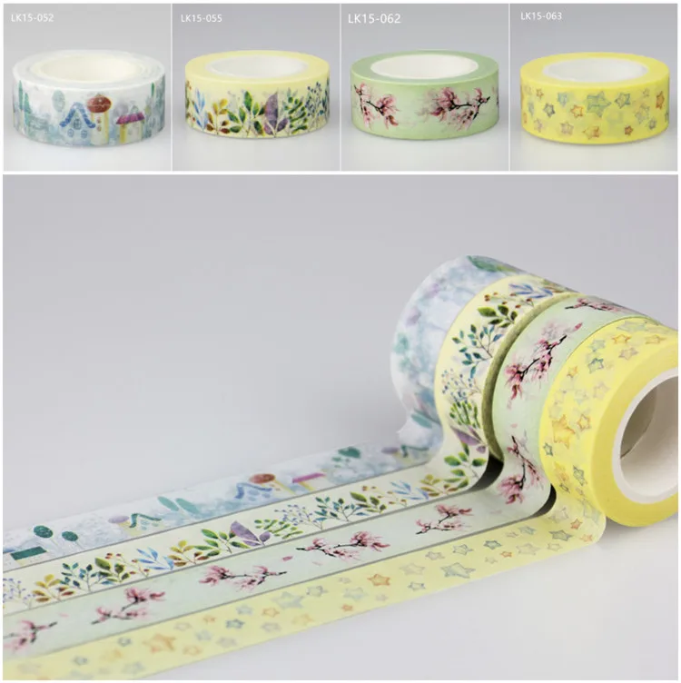 Decorative Gummed Crepe Rice Paper Masking Adhesive Tape