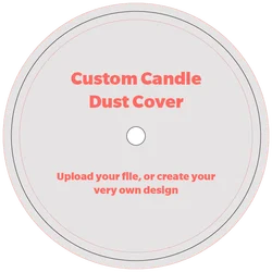 Recyclable Eco Friendly White Cardboard Paper Candle Packaging Paper Candle Dust Cover