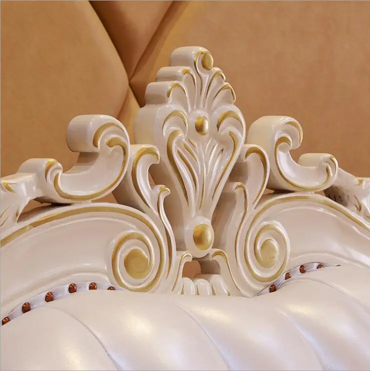 living room furniture modern fist layer genuine leather sofa European sectional sofa set 1047