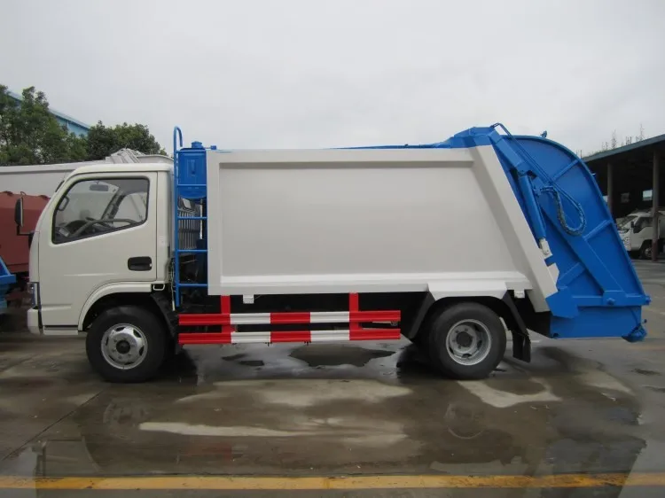 Уплотнительный мусоровоз Dongfeng 5 тонн/уплотнитель мусора для продажи