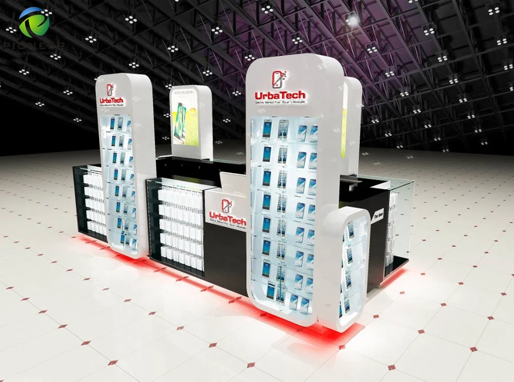Burst Sells Phone Showroom Display Design Showroom Design for Electronics Professional Cell Phone Shop Interior Design