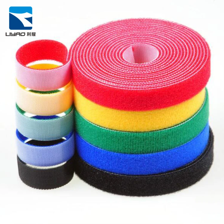 10mm*2m Reusable Colorful Heavy Duty Waterproof Self Gripping Multi-Purpose Hook And Loop Fastener Tape