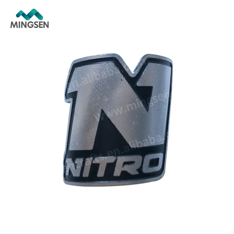 custom car logo self adhesive metal badge
