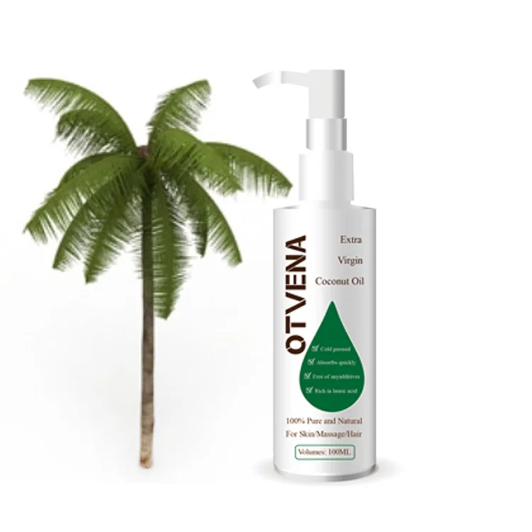 Customize bottle Pure Virgin Coconut Oil Perfect Body Massage Oil