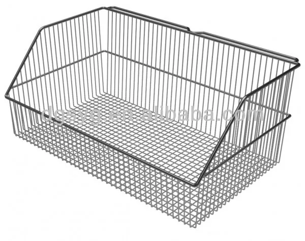 Chrome Wall Panel Wire Mesh Basket for Hospital Use