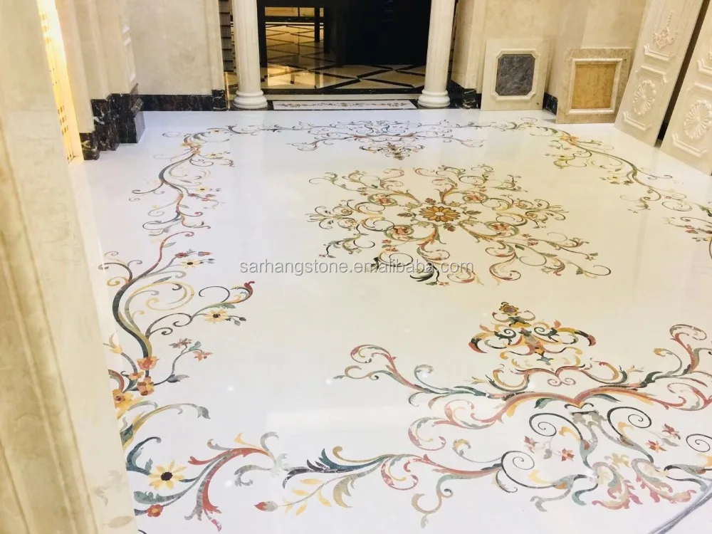 Дизайн медальона для пола в отеле и вилле