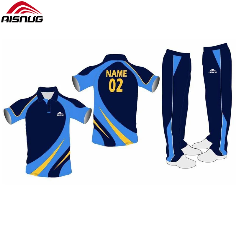 new model cricket jersey pattern customize design uniforms cricket kits sublimation