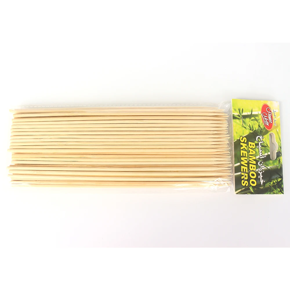 20cm 25cm 30cm disposable bamboo BBQ round meat skewer stick