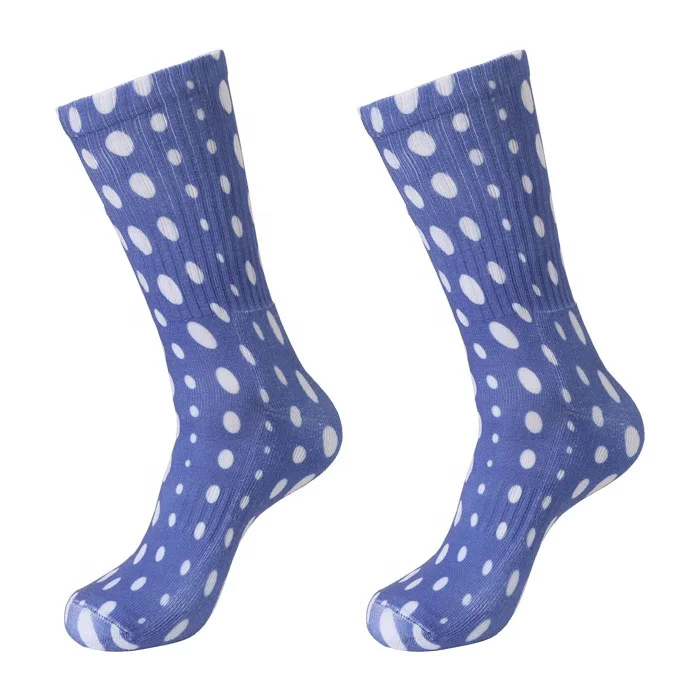 Оптовая продажа, носки на заказ, воздухопроницаемые носки из полиэстера с цифровой печатью