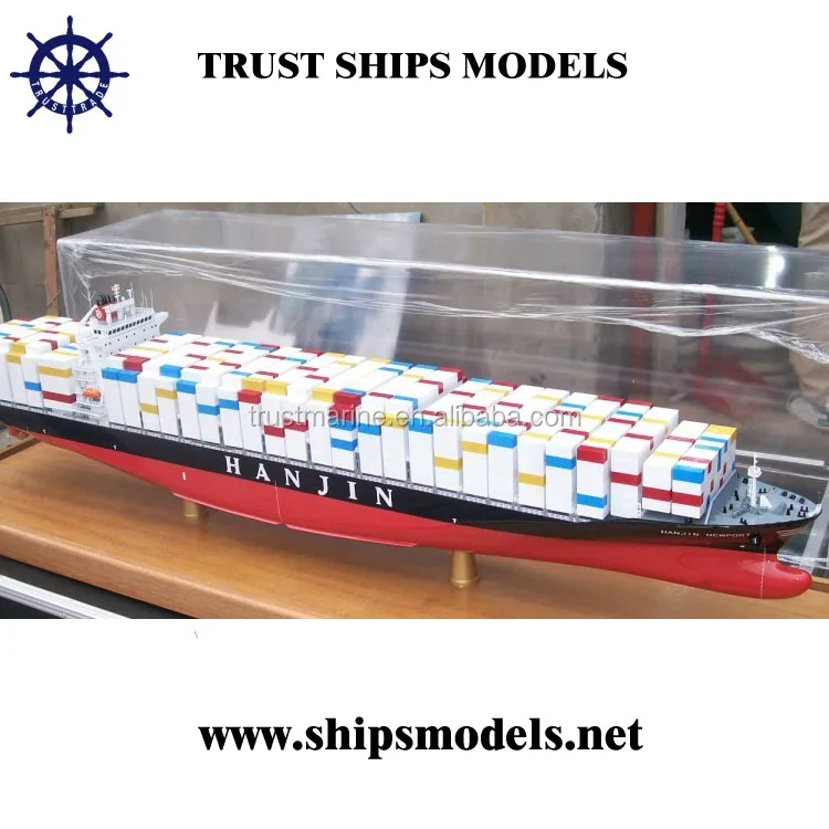 Resin Craft 30cm Small Miniature Model Container Ship