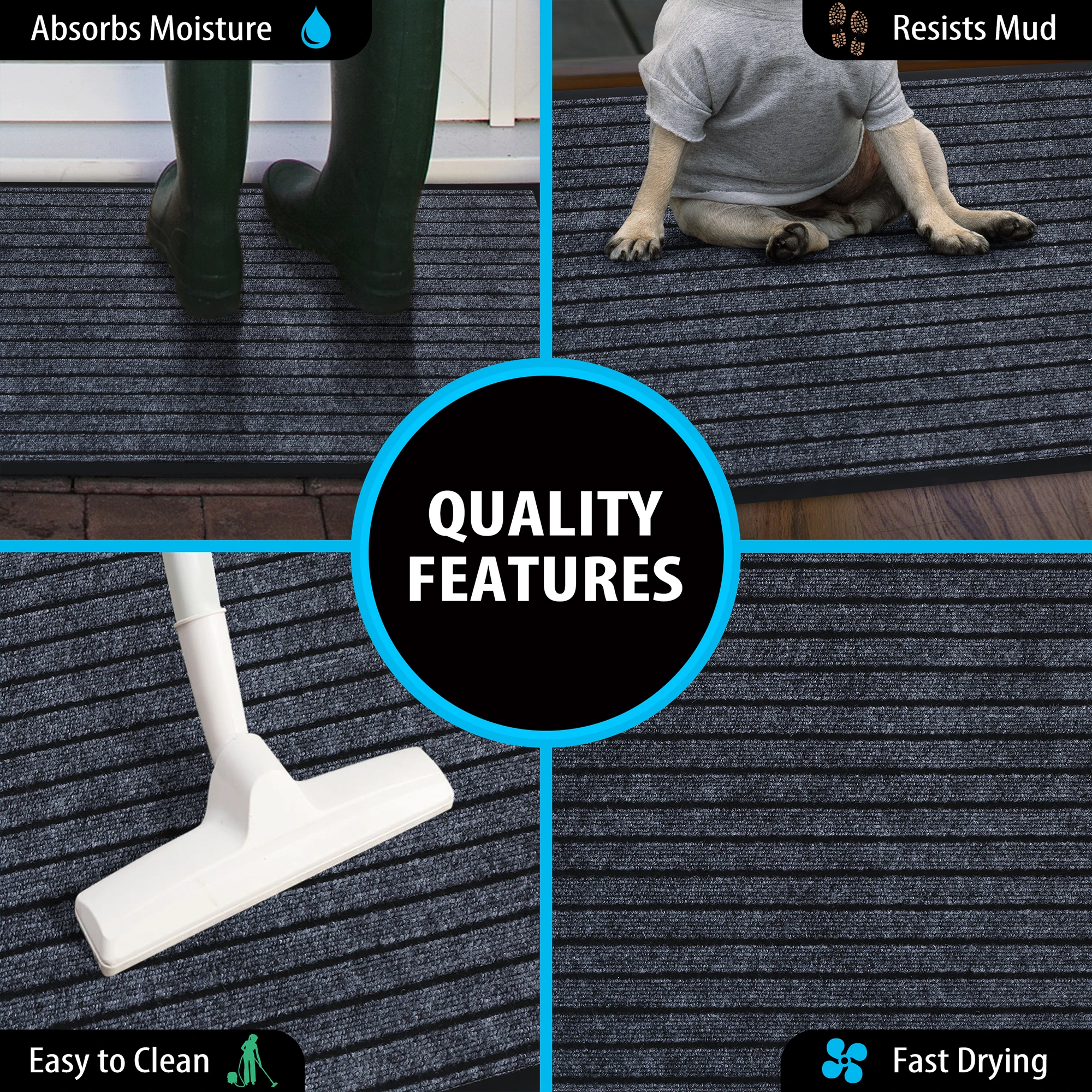 Modern design entrance the carpet commercial entrance door mat