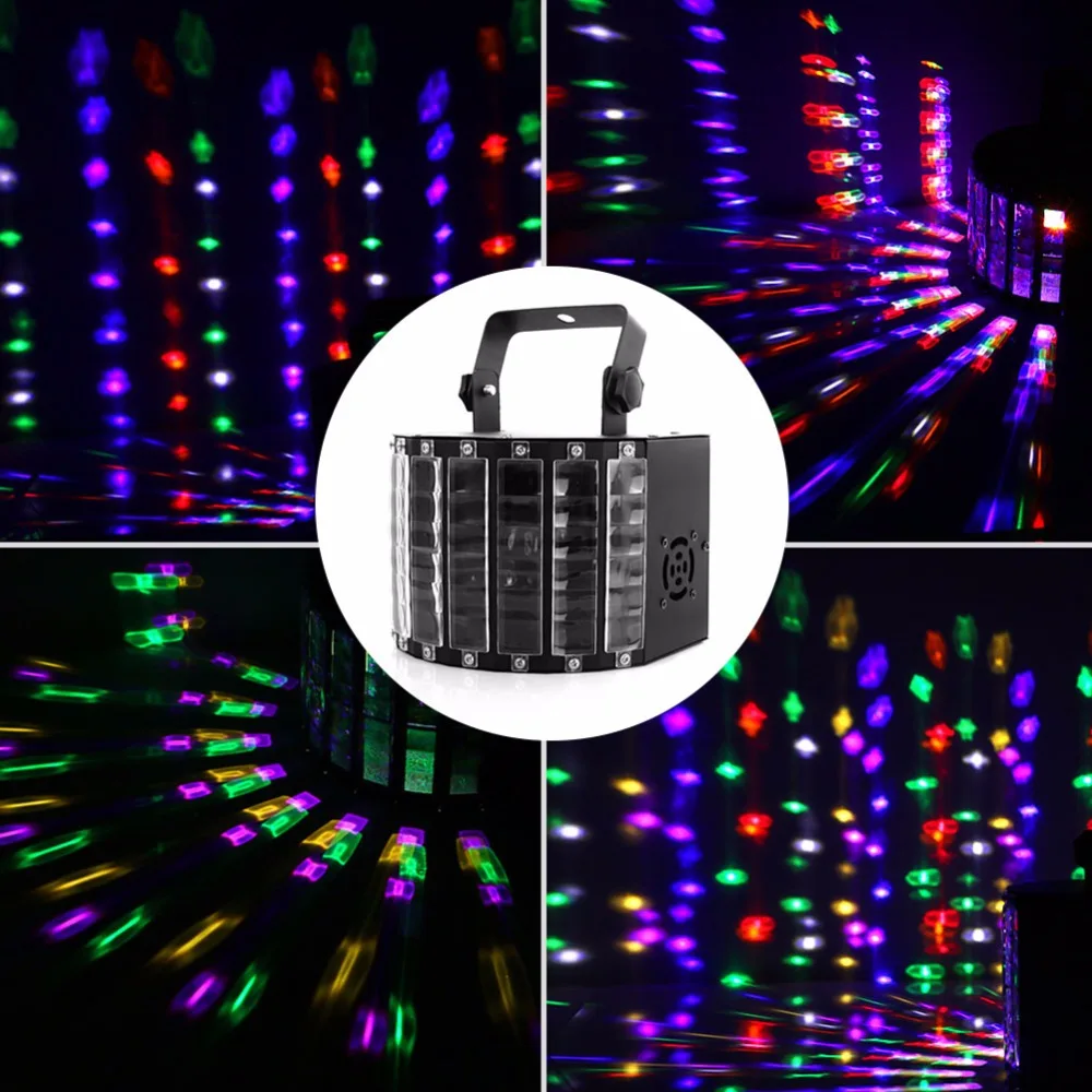 27 Вт многоцветная светодиодная DJ Дерби световой эффект с пультом дистанционного управления для клубных вечеринок
