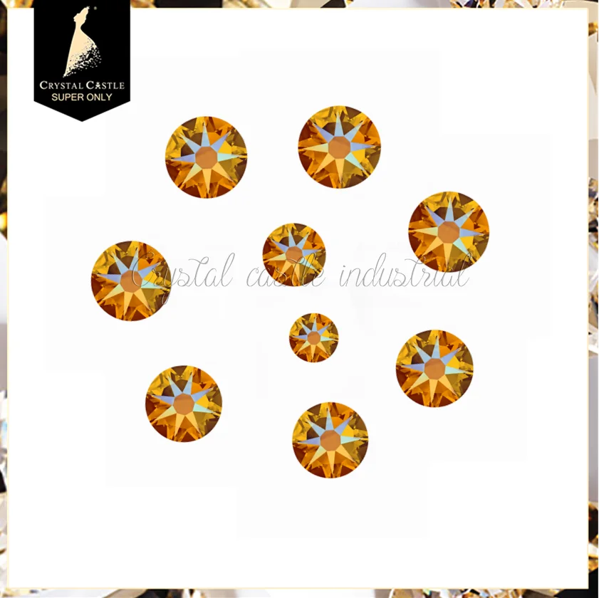 Bling colorful AB 16 cut facets 2088 rhinestone flat back non hotfix nail crystals rhinestone for nail art