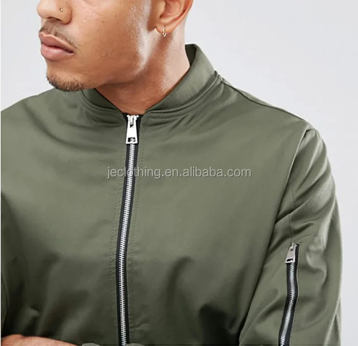 Custom Nylon Jacket Design Plain Bomber Jacket