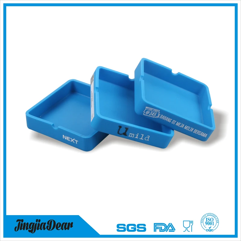smell proof brand new flexible custom logo print silicone cool ashtrays