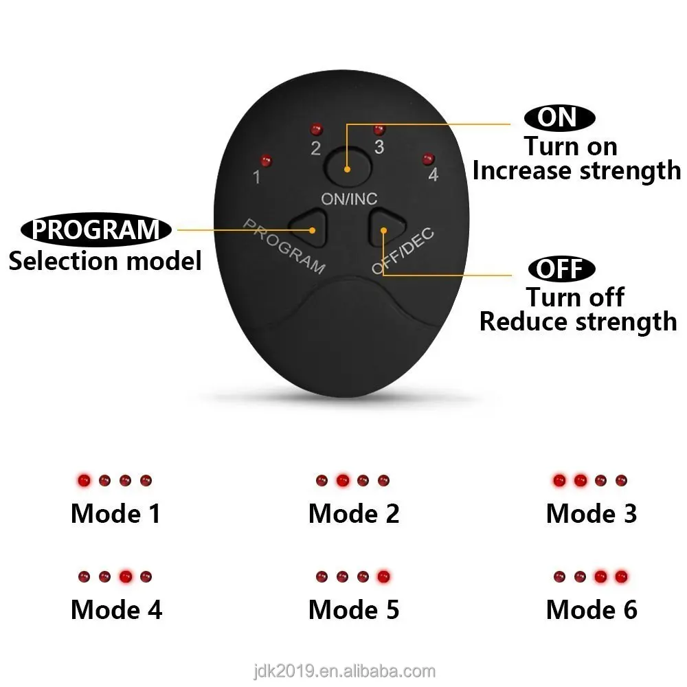 
Popular New high quality ems fitness abs muscle stimulator fitness machine for Men Women with 6 Modes and 10 Ievels 