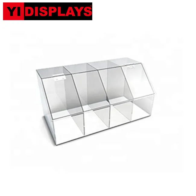 Прозрачный акриловый сладкий дисплей акриловый ящик конфеты коробки конфеты Демонстрационный стенд