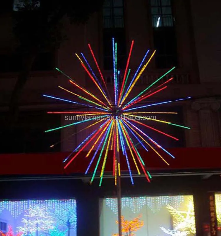 Fireworks LED light and pole 