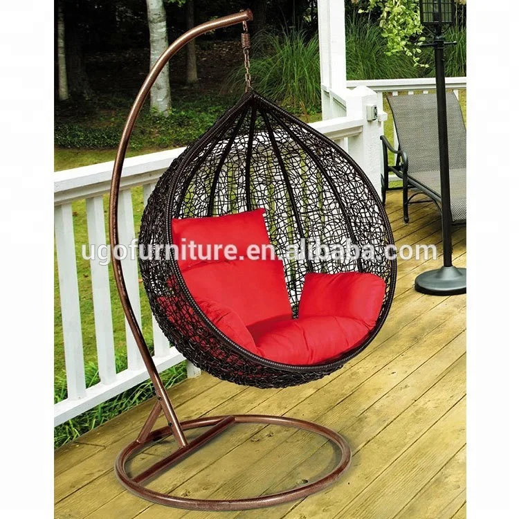 Wholesale products pear shaped outdoor rattan swing hanging chair