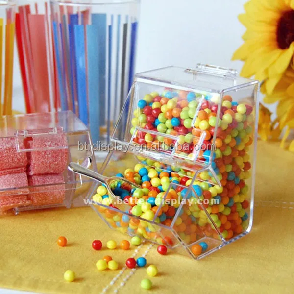 custom clear acrylic plexiglass candy display box