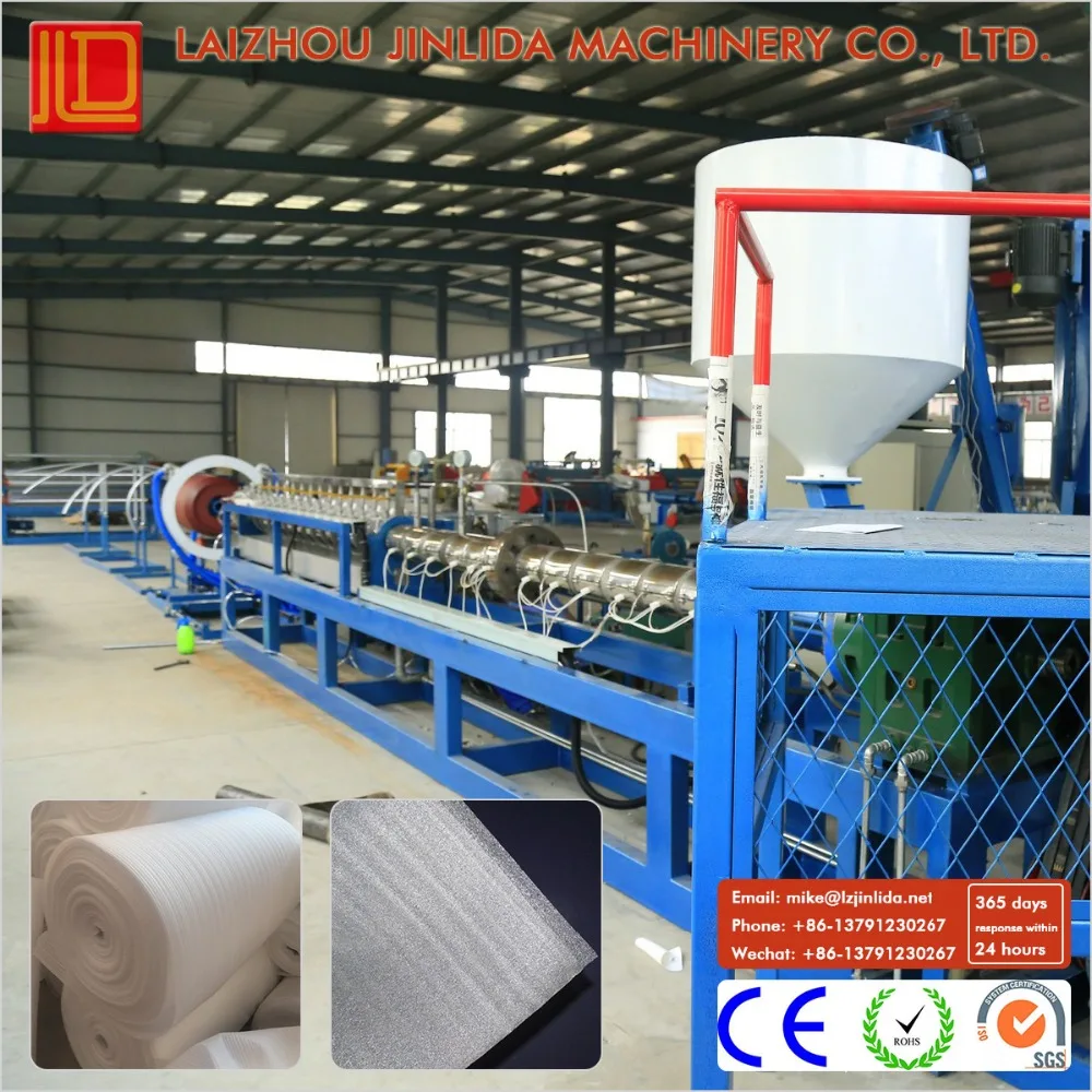 Plastic Product Making Machinery PE/EPE Pearl Cotton Extrusion Production Line