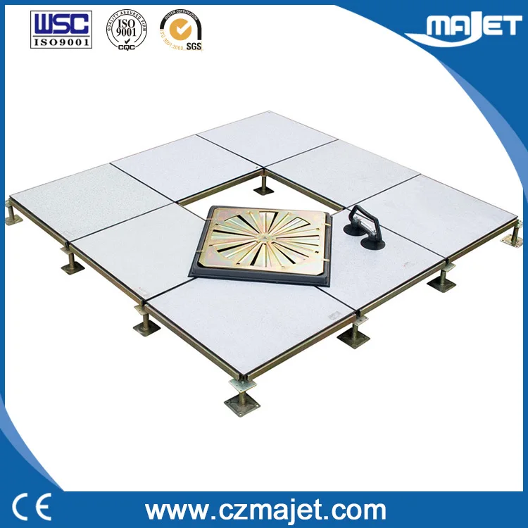 Floor Installation!! 600*600*35mm Raised Steel Floor with Laminates