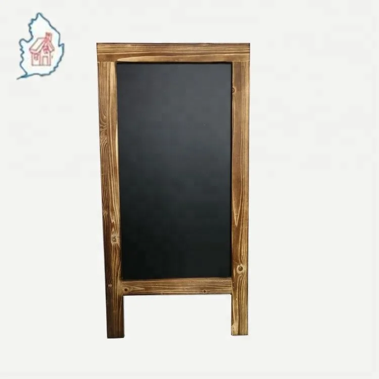 Freestanding A frame chalkboard blackboard with antique finishing