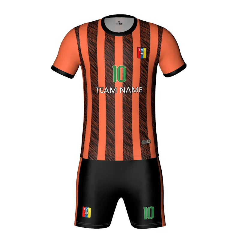 Prison uniform set plain american football shirts no name jerseys soccer clothes