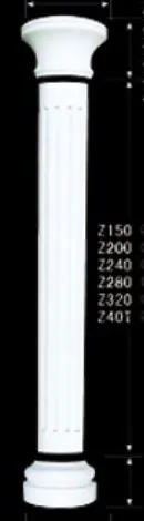 
gypsum roman pillar chapiter, column and base 