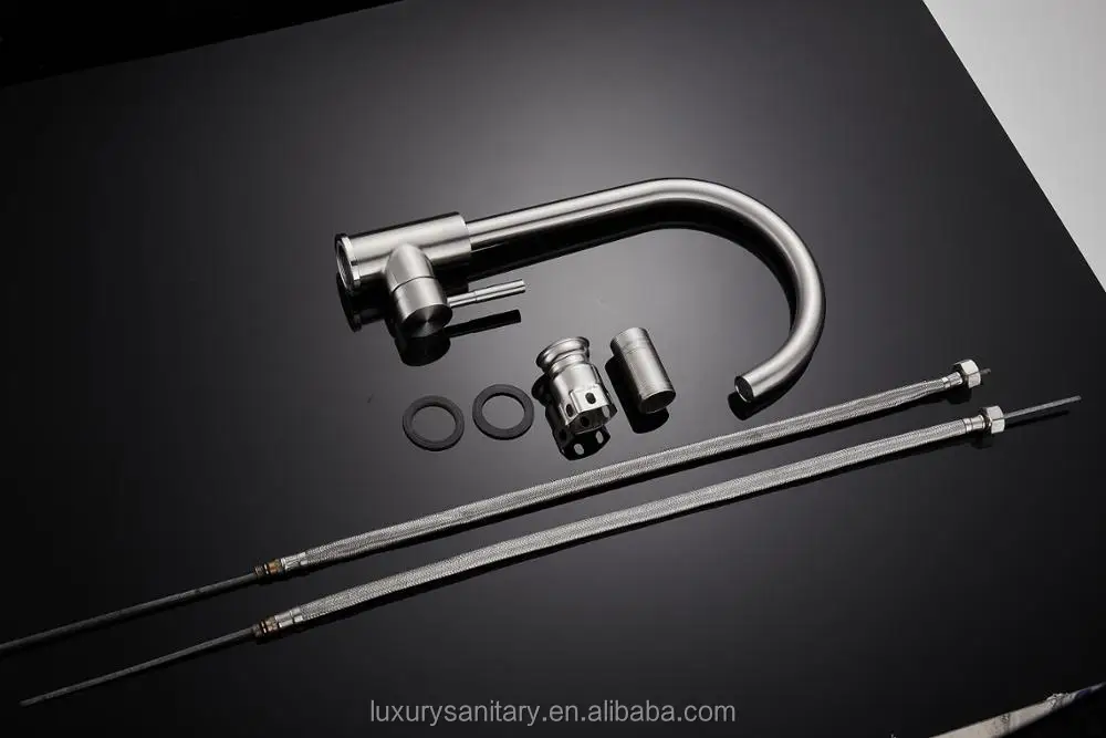 stainless steel 304 material brush nickle kitchen faucet