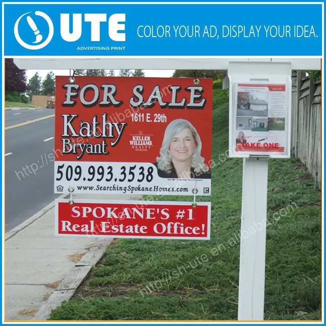 Outdoor digital print roadside advertising Real estate frame