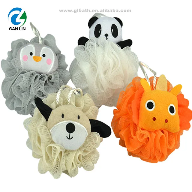 Шарик из губки для душа, шарик из натуральной пены для ванны, сетчатая губка для ванны