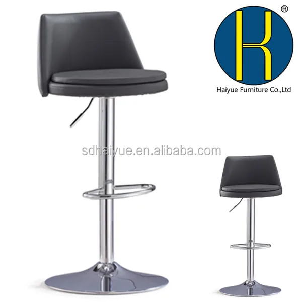 High Quality New Style PU Leather Swivel Bar Stool With Backrest for Home Use