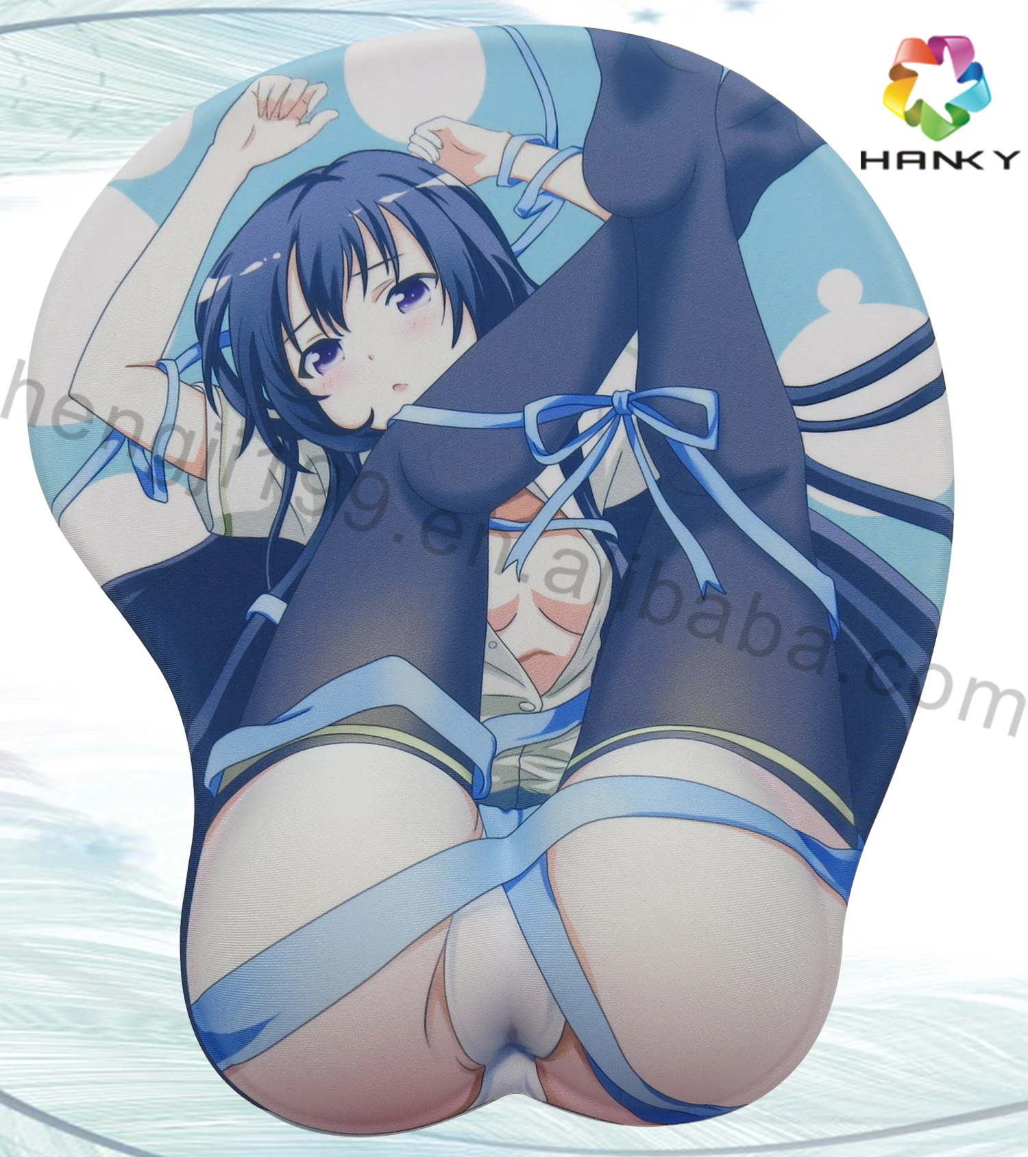 Cartoon Open Hot Sexy Girl Full Photo Silicone 3D Big Ass Hip Wrist Rest Mouse pad