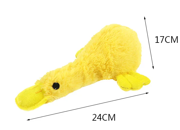 wholesale manufacturer plush stuffed squeaky dog yellow duck toys