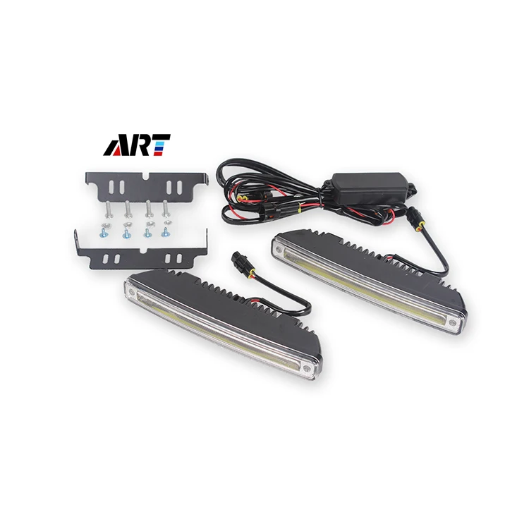 
Car Cob Universal Flexible Led Daytime Running Lights 12V White And Yellow Cob Led Daylight For Car 