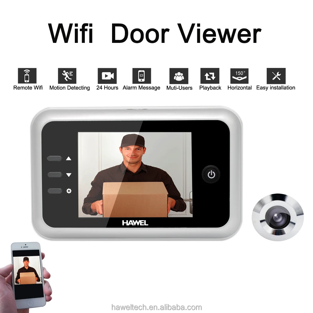 3.5inch HD image click lcd digital door viewer