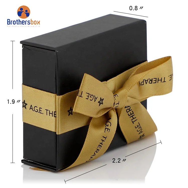 Handmade black cardboard gift box