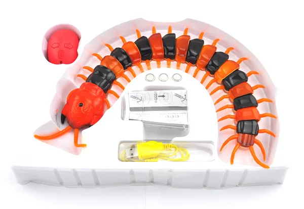 kidsToy Electric RC Centipede  Insect Remote Control Centipede Creative Electric Tricky Funny Cat Toy For Cat