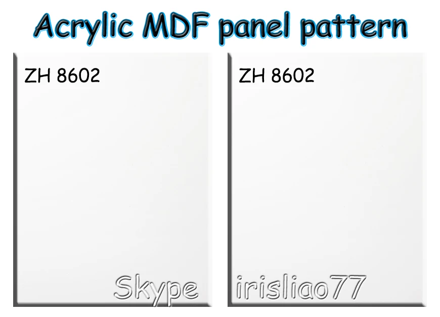 белый Акриловые МДФ сплошной цвет для двери шкафа