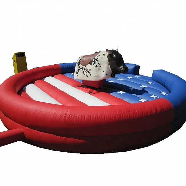 High Quality Arena Bull Entertainment Park Inflatable Machine Bull Mat for Outdoor Bouncer Game