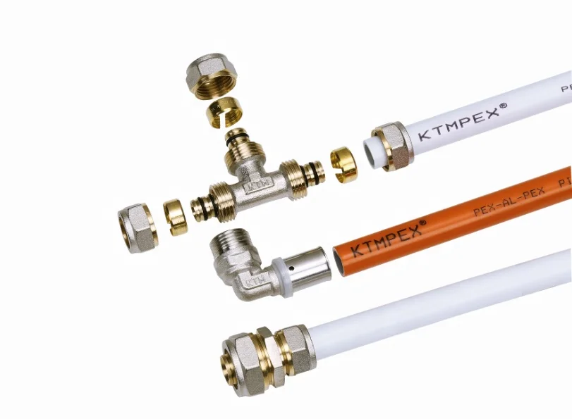 BRASS FITTING, PIPE FITTING, STRAIGHT CONNECTOR FOR CONNECTING PEX-AL-PEX PIPE
