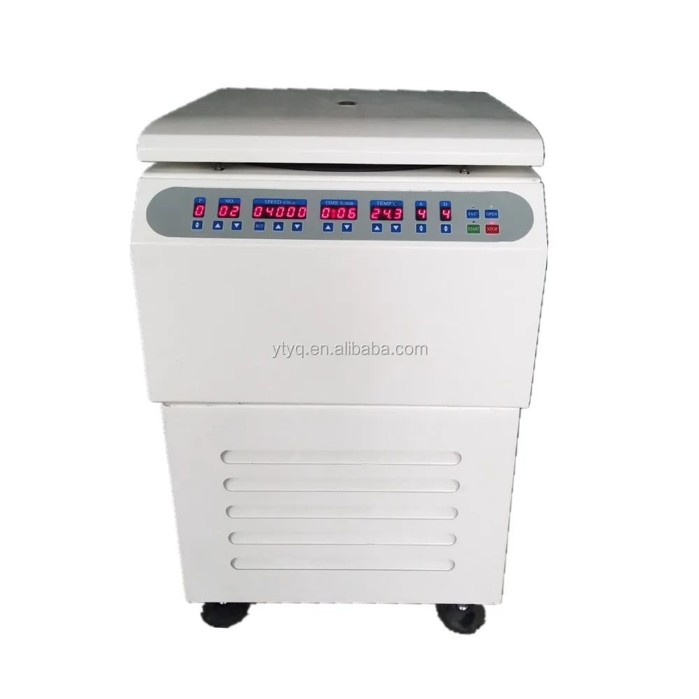 6000rpm Large capacity 4x1000ml refrigerated blood centrifuge machine for blood bank