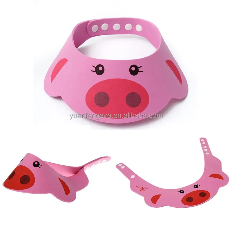 Eco friendly eva foam baby shower shampoo hat baby bath hat