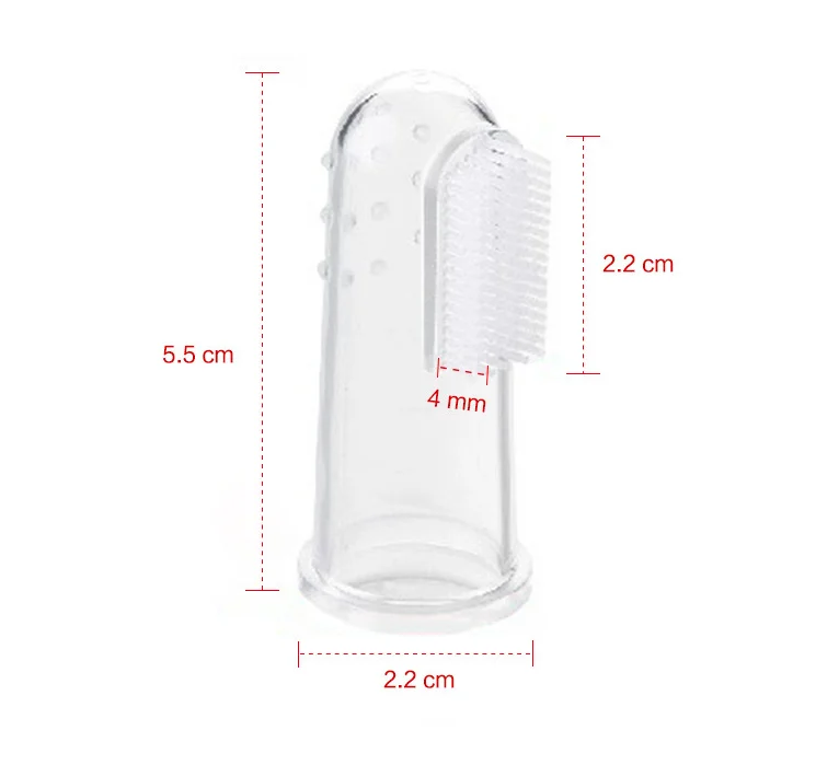 Silicone Soft  Finger Toothbrush for pet dog cat