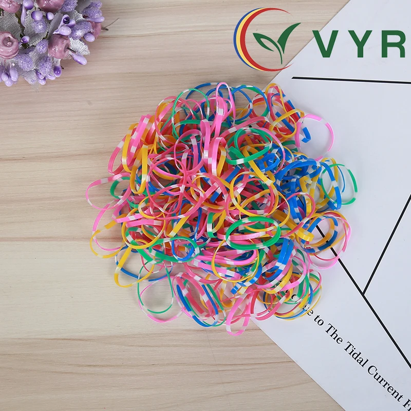 Colourful TPU Elastic rubber bands,rubber elastic plastic hair ring