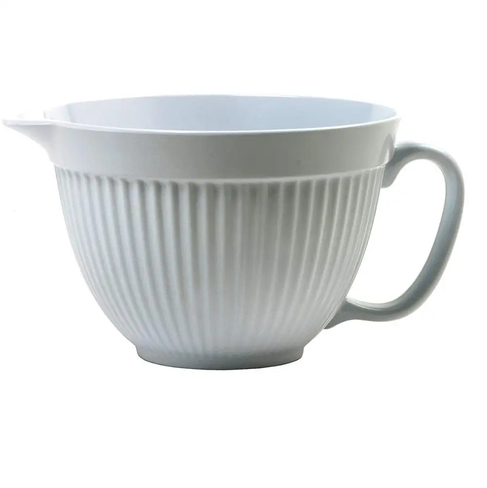 
durable melamine batter bowl Built-in spout and handle for mixing, pouring and storing cake, pancake, with non-slip bottom 