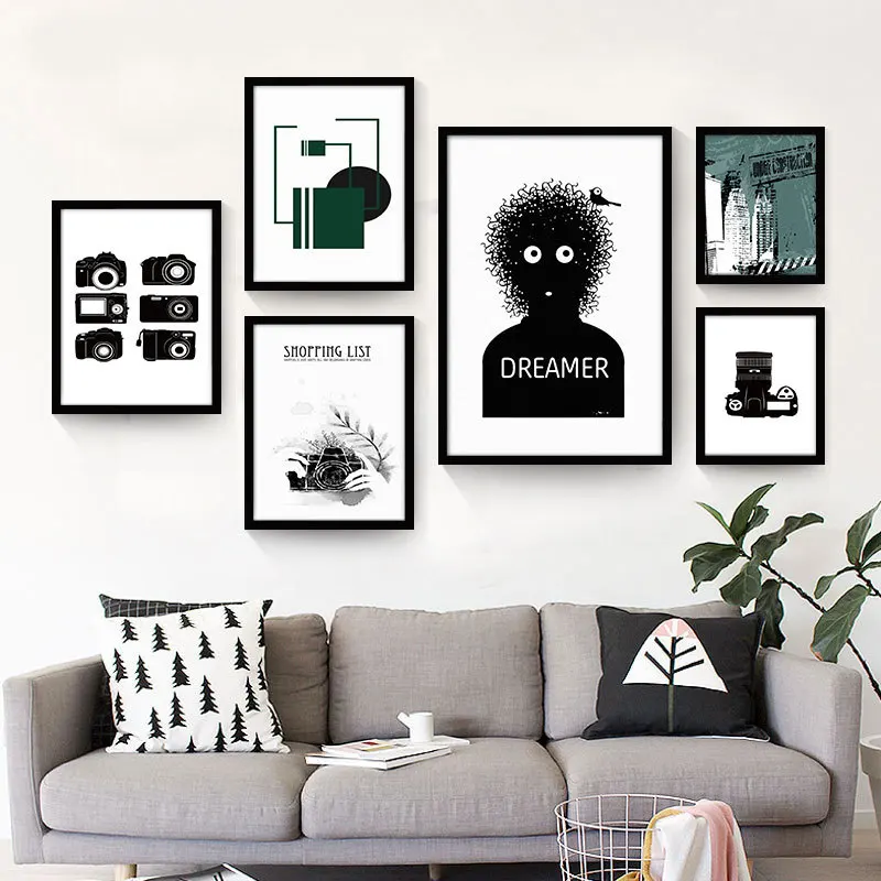 Framed wall art glass picture frame painting designs for living room